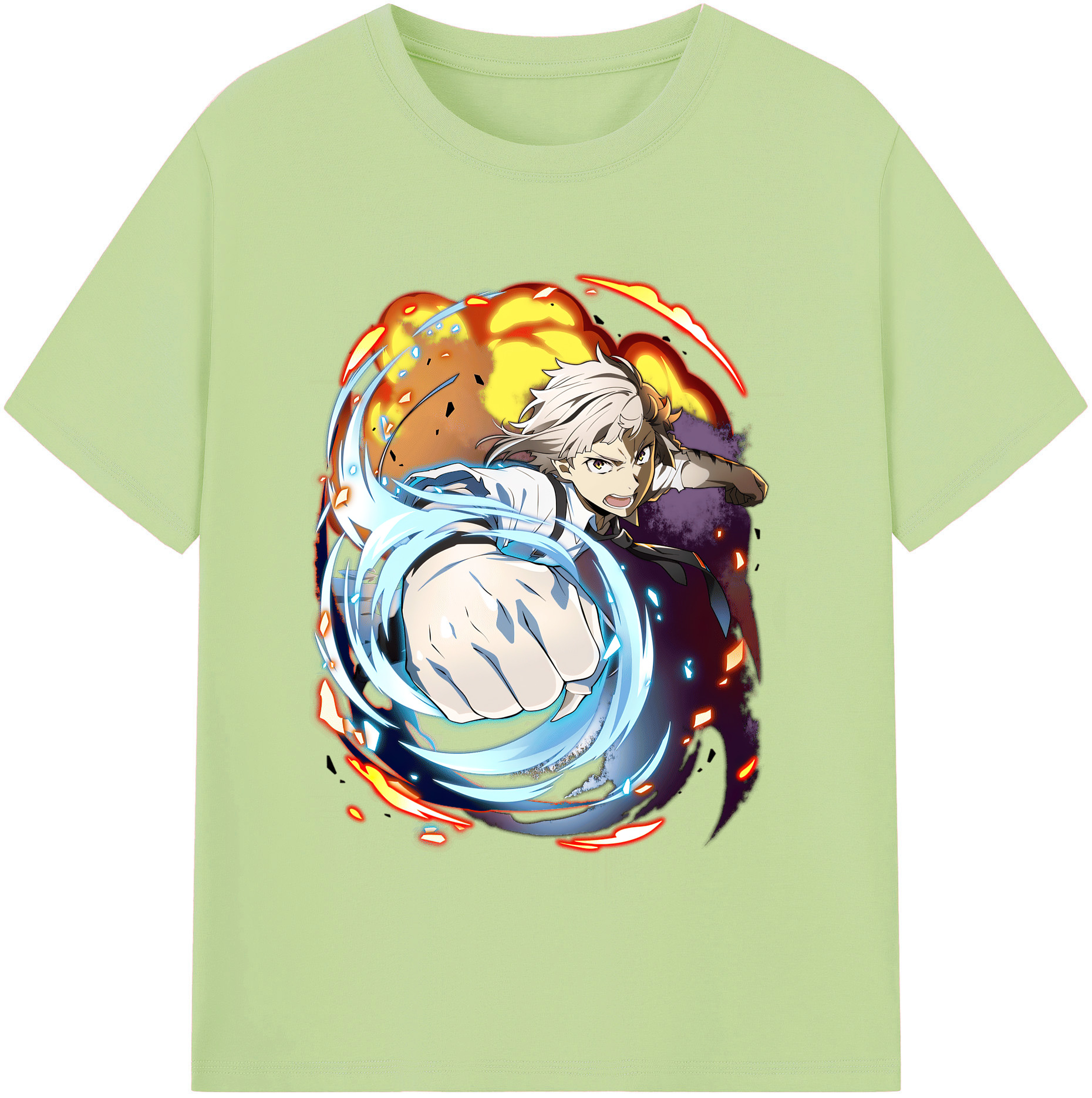 （画像用） 文豪ストレイドッグス Bungo Stray Dogs 綿100％半袖Tシャツ（フロントプリント）
